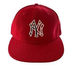 New York Yankees New Era 59Fifty Red Stars Stripes Fitted Hat Cal 7 1/4 MLB